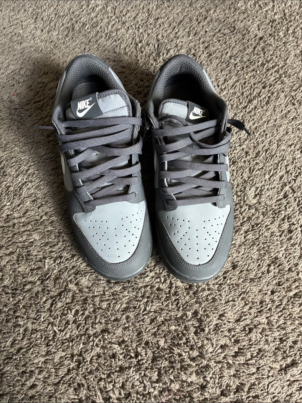 Nike Men’s Two-Tone Gray Low-Top Sneakers